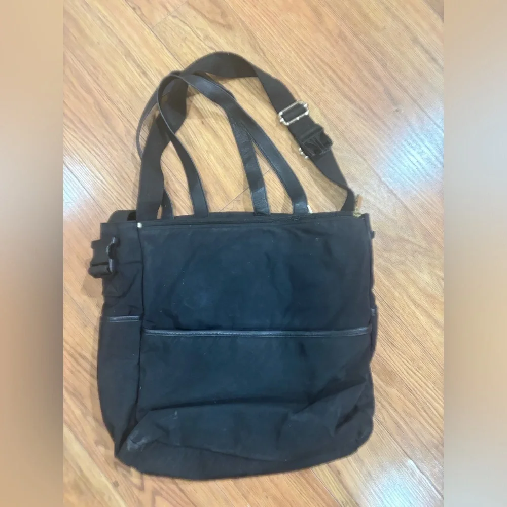 Tory Burch Marion Black Nylon Diaper Bag